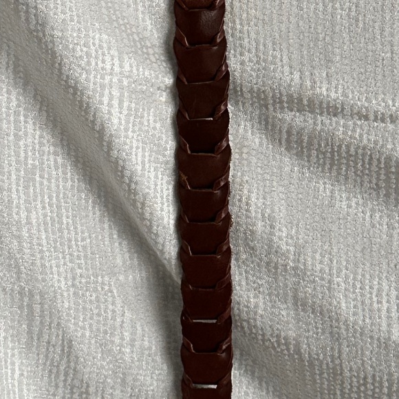,Vintage Y2K, real full grain 100%,  genuine brown leather women’s belt .size S main image 5